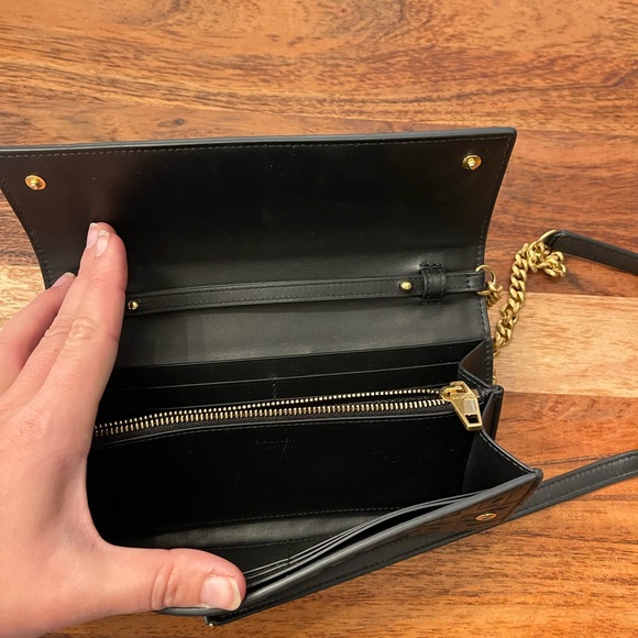 Balmain Black 1945 Wallet On Chain - Picture 3 of 12